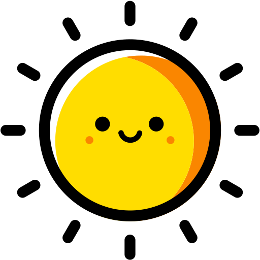 A friendly weather character!